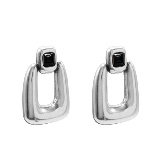 Серебряные серьги женские с муранским стеклом Ciclon Сhik