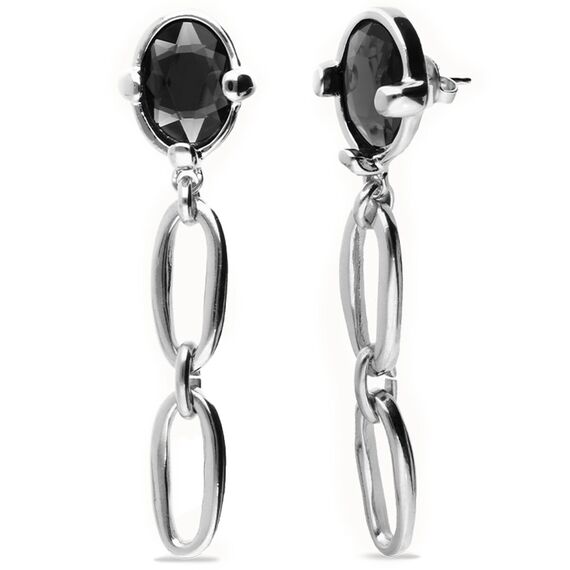 Серебряные серьги с кристаллом UNOde50 Ser Deslumbrante