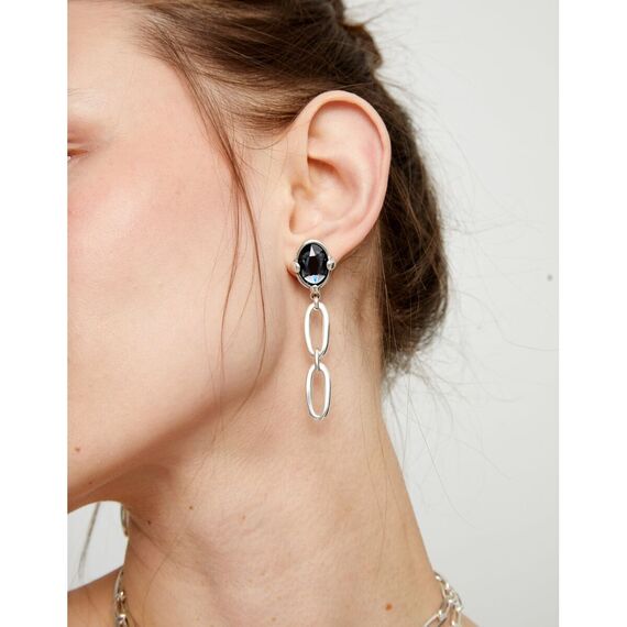 Серебряные серьги с кристаллом UNOde50 Ser Deslumbrante, изображение 4