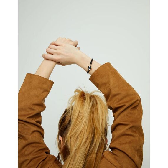 Кожаный браслет с золотом и кристаллом UNOde50 Ser Deslumbrante, изображение 5