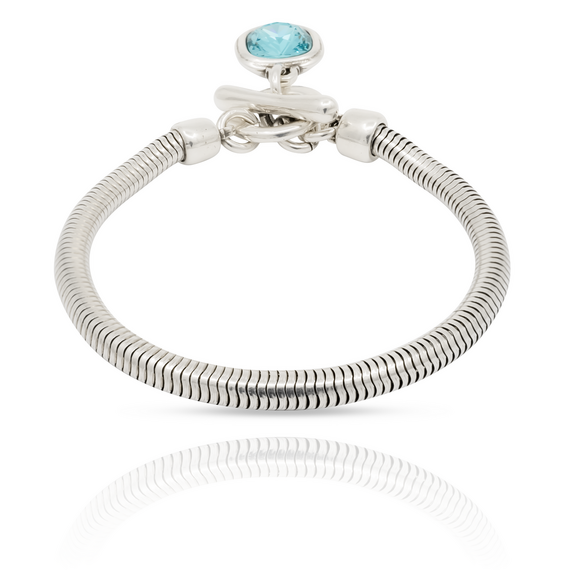 Серебряный браслет с кристаллом Сваровски Ciclon Solitario, изображение 3