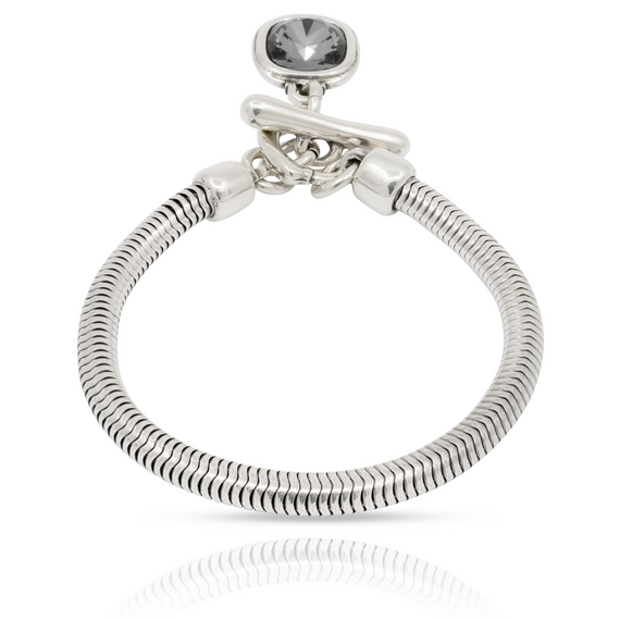 Серебряный браслет с кристаллом Сваровски Ciclon Solitario, изображение 3