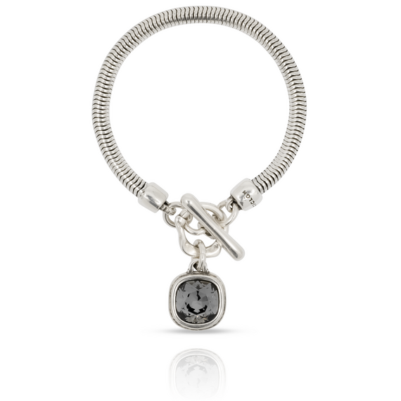 Серебряный браслет с кристаллом Сваровски Ciclon Solitario, изображение 4