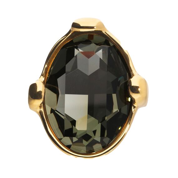 Золотое кольцо женское с кристаллом UNOde50 Ser Deslumbrante, Размер (мм): 18,3-18,7