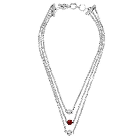 Серебряное колье с муранским стеклом Ciclon Spheric