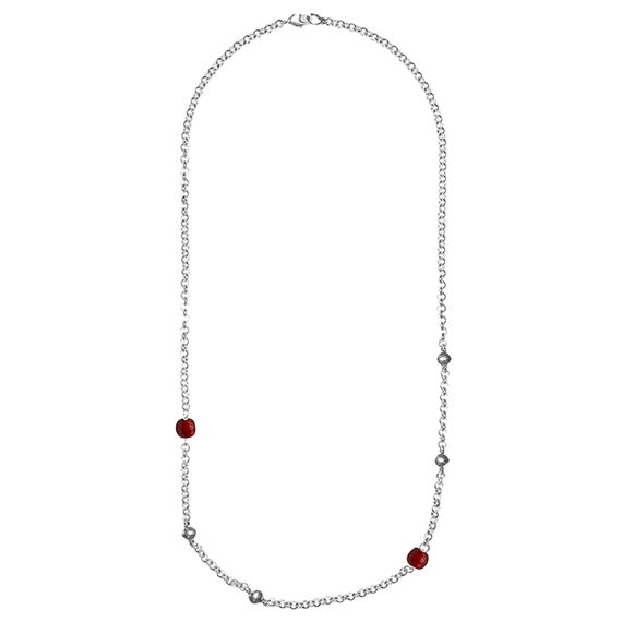Серебряное колье с муранским стеклом Ciclon Spheric