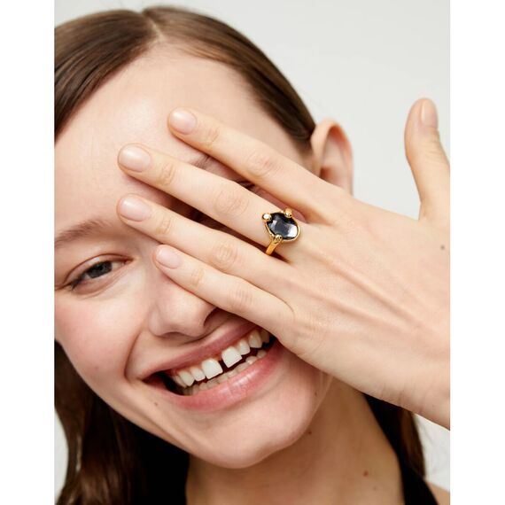 Золотое кольцо женское с кристаллом UNOde50 Ser Deslumbrante, Размер (мм): 16,3-16,7, изображение 3