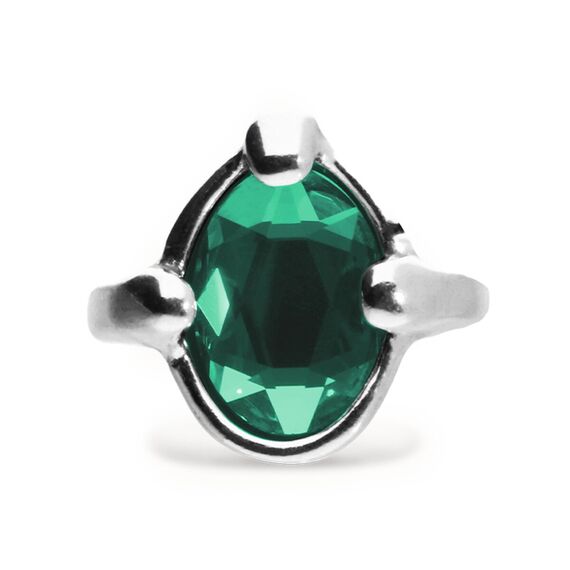 Серебряное кольцо женское с кристаллом UNOde50 Ser Deslumbrante, Размер (мм): 17,3-17,7