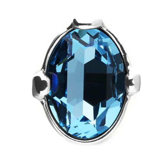 Серебряное кольцо женское с кристаллом UNOde50 Ser Deslumbrante, Размер (мм): 17,3-17,7