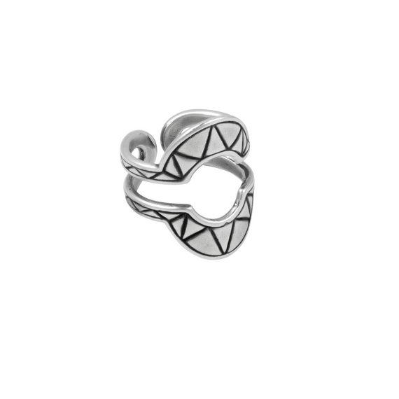 Серебряное кольцо регулируемое Ciclon Amanecer, Размер (мм): 17,8-18,4