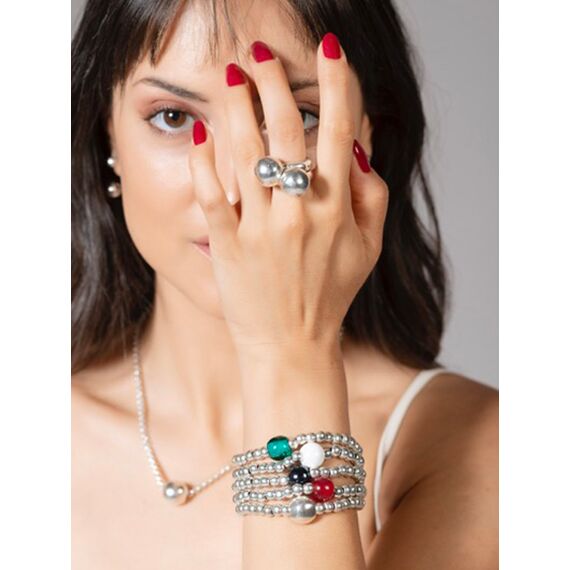 Серебряный браслет с муранским стеклом Ciclon Spheric, Размер (мм): 175, изображение 2