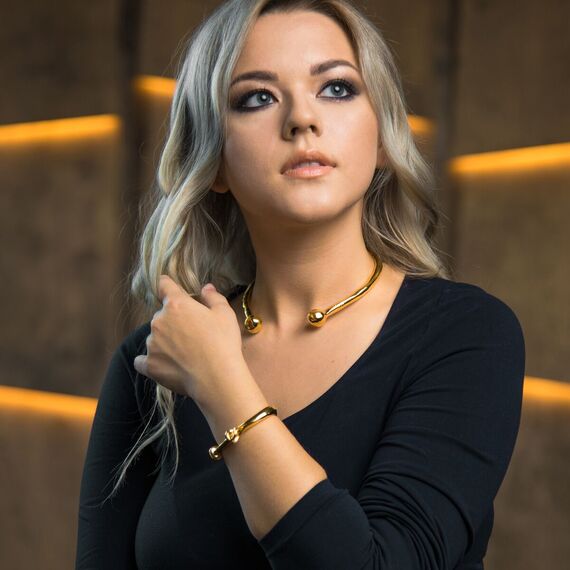 Золотой браслет на руку Скованный UNOde50 Shackled, изображение 5