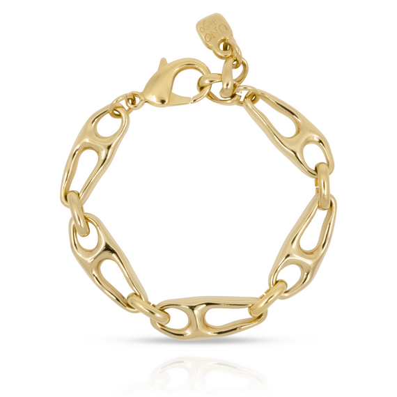 Золотой браслет со звеньями в виде булавки Скрепленный UNOde50 Connected, изображение 4