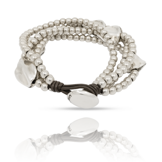 Серебряный браслет многослойный Божественный разум UNOde50 A beautiful mind, Размер (мм): 155, изображение 3