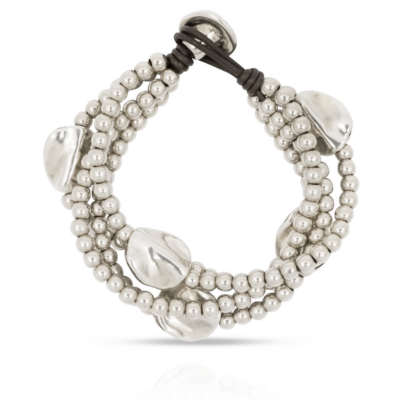 Серебряный браслет многослойный Божественный разум UNOde50 A beautiful mind, Размер (мм): 155, изображение 4