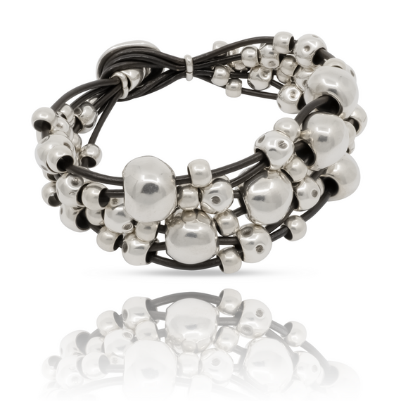 Кожаный браслет с бусинами Мультивитамин UNOde50 Multivitamins, изображение 2