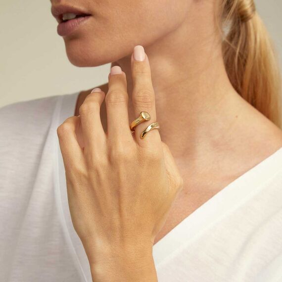 Золотое кольцо женское Гвоздь UNOde50 B12, Размер (мм): 16,3-16,7, изображение 3