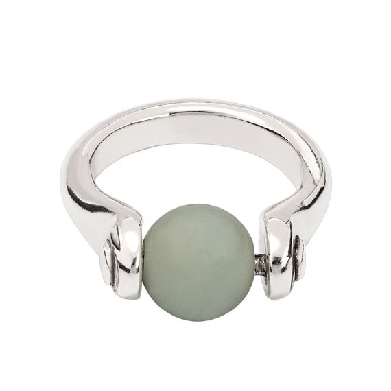 Серебряное кольцо женское с натуральным камнем Луна UNOde50 Moon, Размер (мм): 16,3-16,7, изображение 2