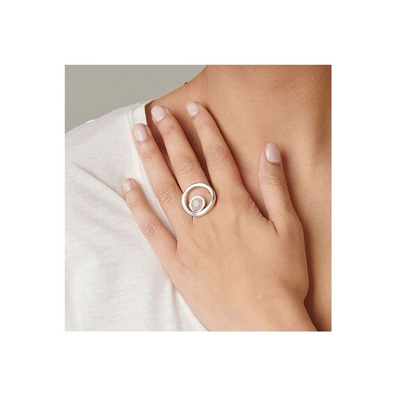 Серебряное кольцо женское с натуральным камнем UNOde50 Make a wish, Размер (мм): 17,3-17,7, изображение 2