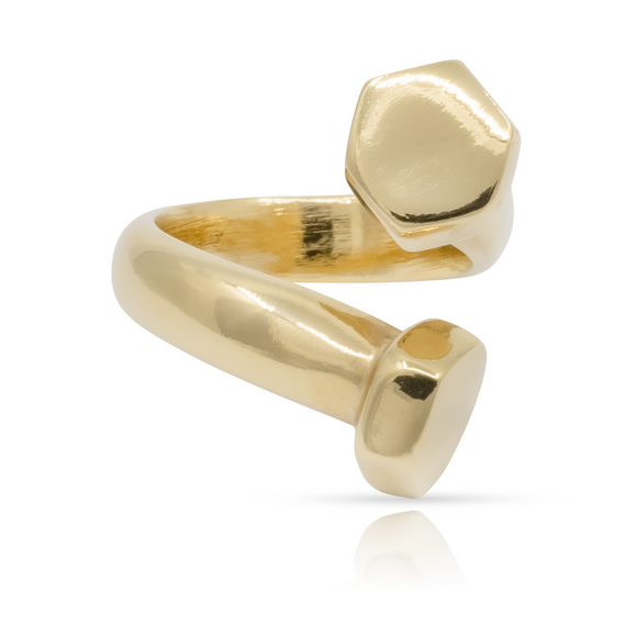 Золотое кольцо женское на руку UNOde50 Determination, Размер (мм): 16,3-16,7, изображение 2