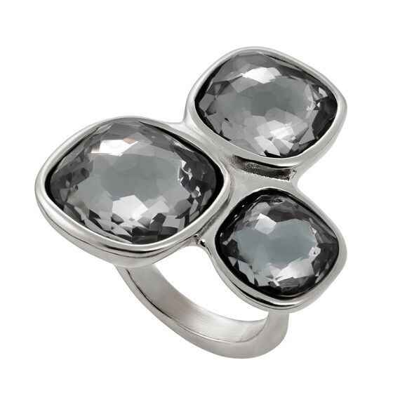 Серебряное кольцо с кристаллами Сваровски UNOde50 Ladies, Размер (мм): 165