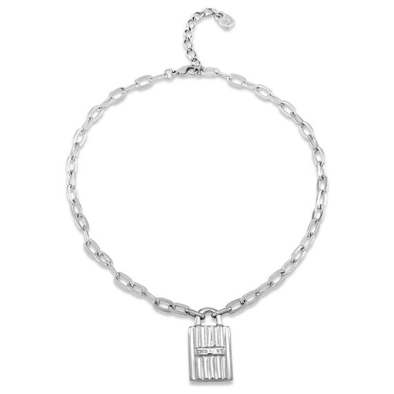 Ожерелье женское с серебром Замок UNOde50 Magic key