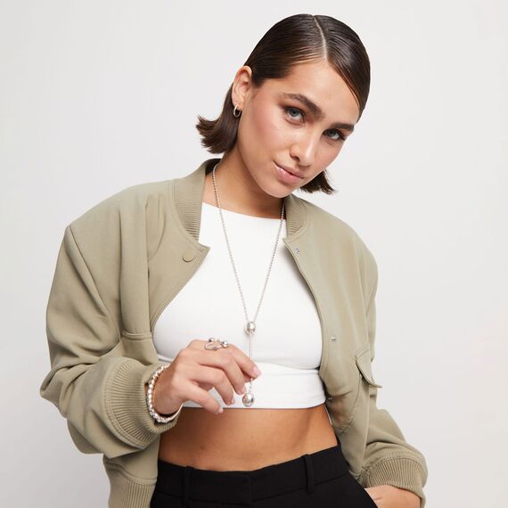 Ожерелье длинное с серебром Одинокая планета UNOde50 Lonely planet, изображение 3