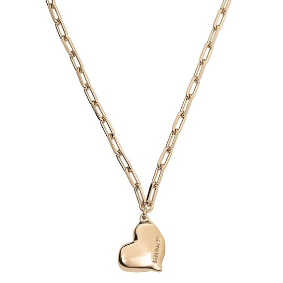 Золотое ожерелье женское В ритме сердца UNOde50 Heartbeat, изображение 2