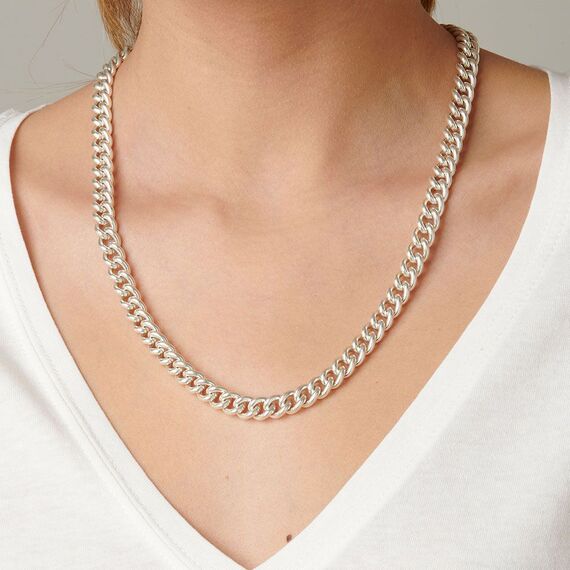 Серебряная цепь на шею крупная Юпитер UNOde50 Jupiter, изображение 3