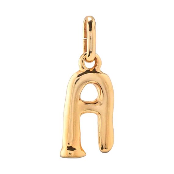 Золотая подвеска на цепочку Буква A малая UNOde50