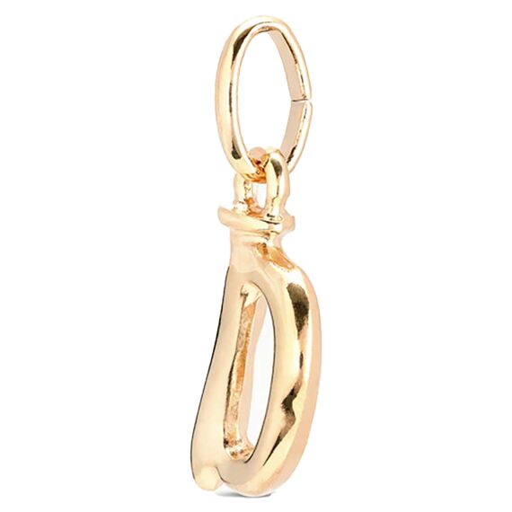 Золотая подвеска на цепочку Буква D малая UNOde50, изображение 2