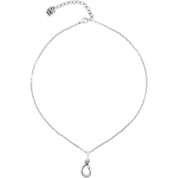 Серебряная подвеска на цепочку Буква O малая UNOde50, изображение 2