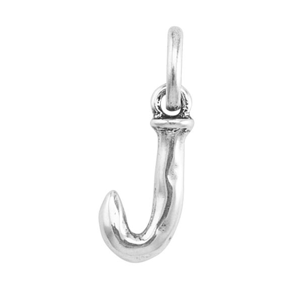 Серебряная подвеска на цепочку Буква J малая UNOde50