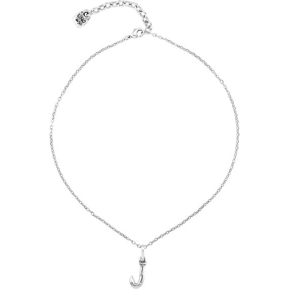 Серебряная подвеска на цепочку Буква J малая UNOde50, изображение 2