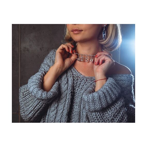 Серебряная подвеска на цепочку Буква L малая UNOde50, изображение 5