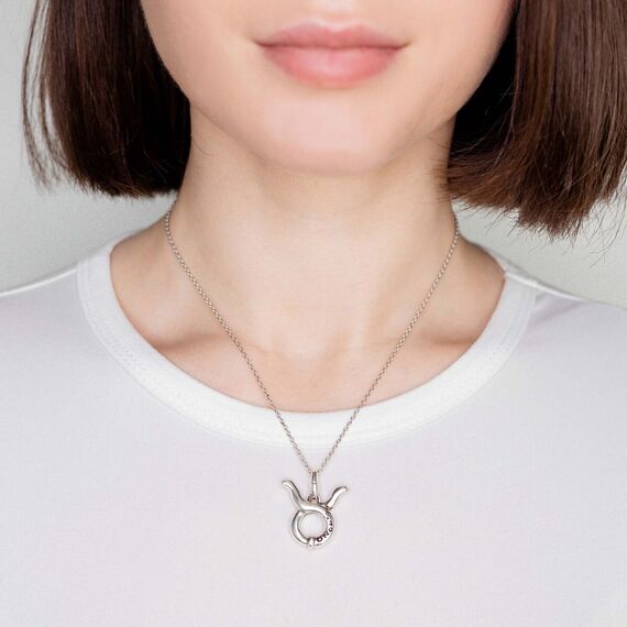 Серебряная подвеска знак зодиака Телец UNOde50 Taurus, изображение 3