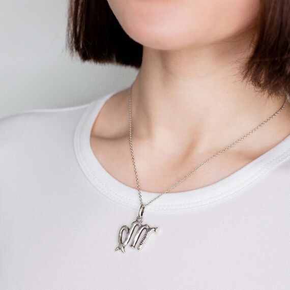 Серебряная подвеска знак зодиака Дева UNOde50 Virgo, изображение 4