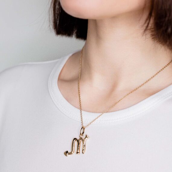 Золотая подвеска знак зодиака Скорпион UNOde50 Scorpio, изображение 4