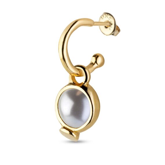 Золотая подвеска для пирсинга с жемчужиной Вот это да! UNOde50 WoW!, изображение 4
