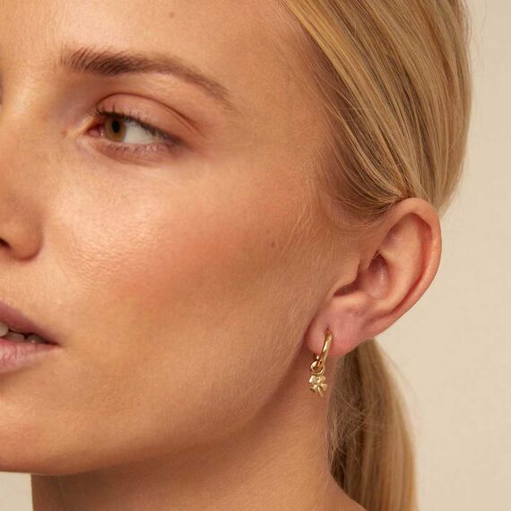 Золотая моносерьга-основа для пирсинга Обруч UNOde50 Hula Hoop, изображение 7