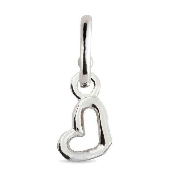 Серебряная подвеска женская для пирсинга Сердце UNOde50 Hart