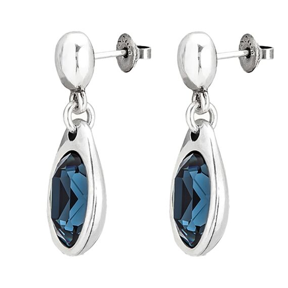 Серебряные серьги с кристаллами Сваровски Сверкающий UNOde50 Flashes, изображение 2