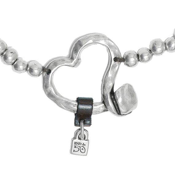 Серебряное ожерелье с сердцем в виде изогнутого гвоздя Искренность UNOde50 Heartfelt, изображение 2