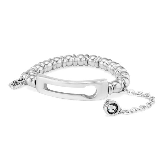Серебряный браслет женский c цепочкой и кристаллом Сваровски UNOde50 Empower, изображение 2