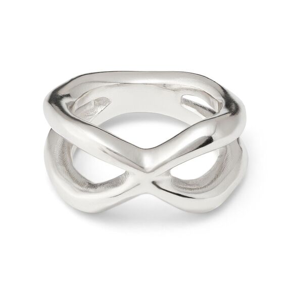 Серебряное кольцо женское на руку UnoDe50 Crossed, Размер (мм): 17,3-17,7, изображение 2