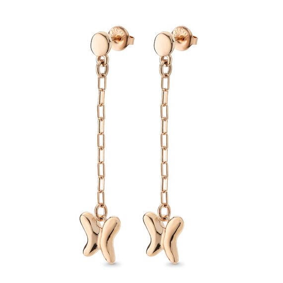 Золотые серьги женские Бабочка UNOde50 Wings, изображение 2