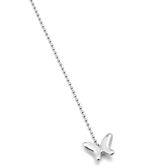 Серебряное колье женское длинное Бабочки UNOde50 Volare, изображение 3