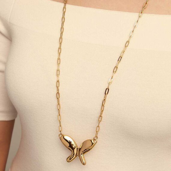 Золотое колье женское Бабочка UNOde50 Wings, изображение 4