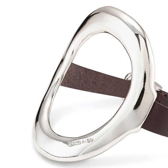 Серебряный браслет женский с натуральной кожей UNOde50 Thankful, изображение 2