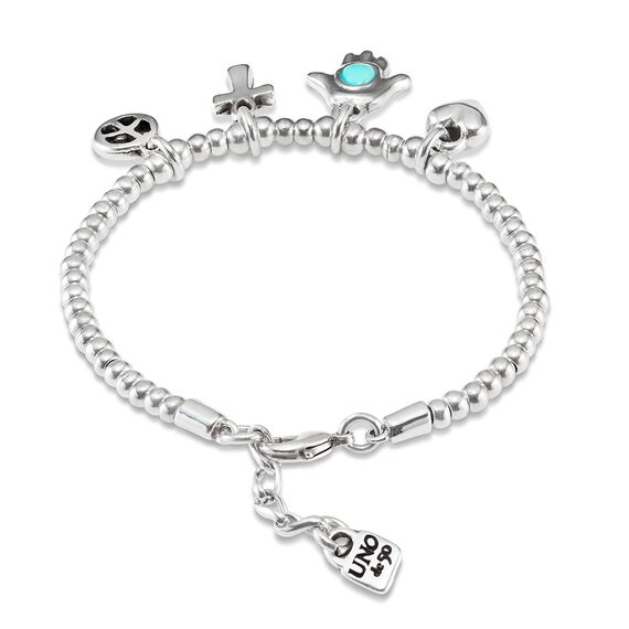 Серебряный браслет женский с подвесками UNOde50 Values, изображение 2